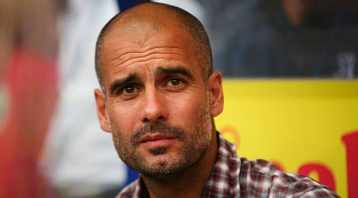 L'allenatore Pep Guardiola