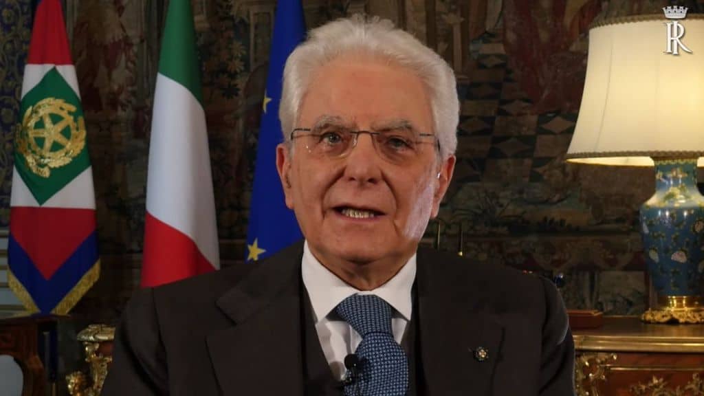 primo piano del presidente sergio mattarella