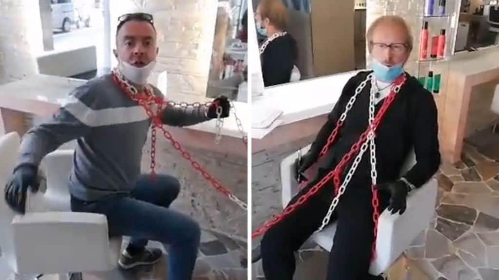 Parrucchieri di Padova protestano per la Fase 2