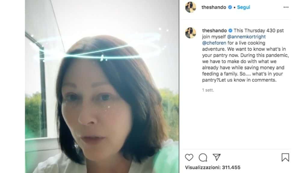 shannen doherty senza trucco