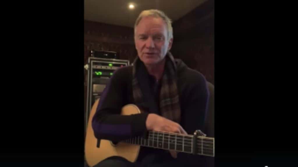 sting con la chitarra