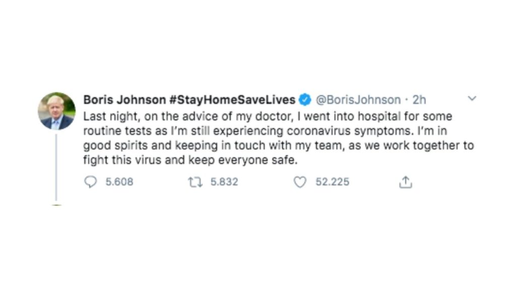 tweet boris johnson