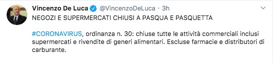 Tweet De Luca