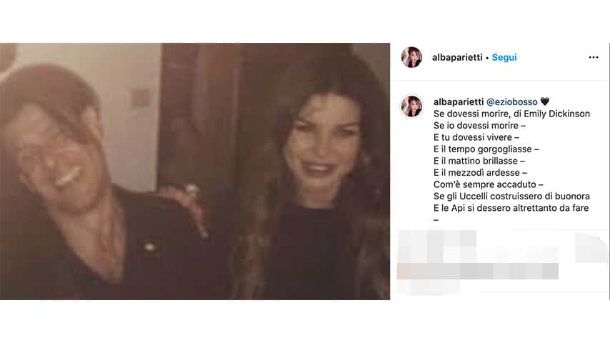 Post di Alba Parietti per Ezio Bosso su Instagram