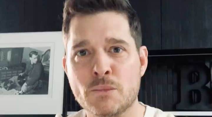 michael bublé in un video pubblicato su Instagram
