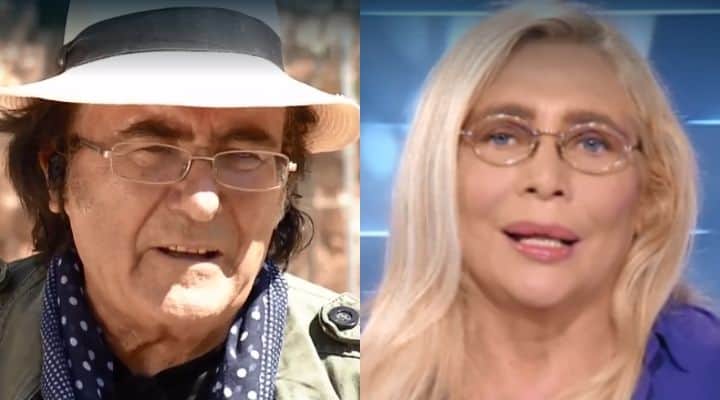 albano carrisi in video-collegamento con Mara Venier a Domenica In