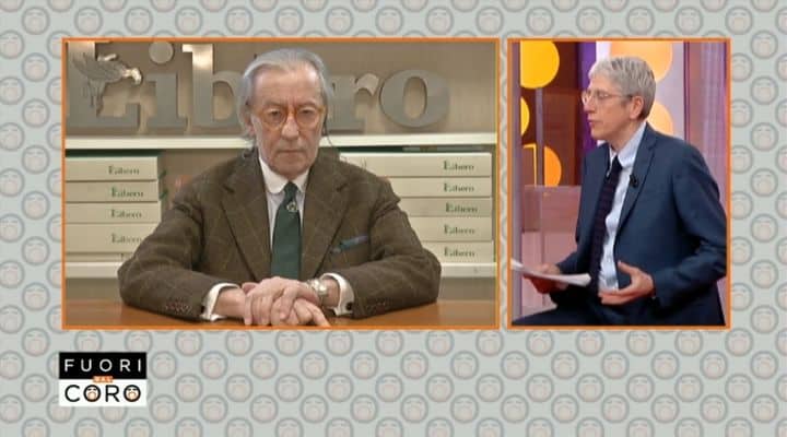Vittorio Feltri e Mario Giordano a Fuori dal Coro