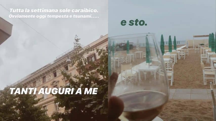 Due Storie Instagram di Sara Daniele