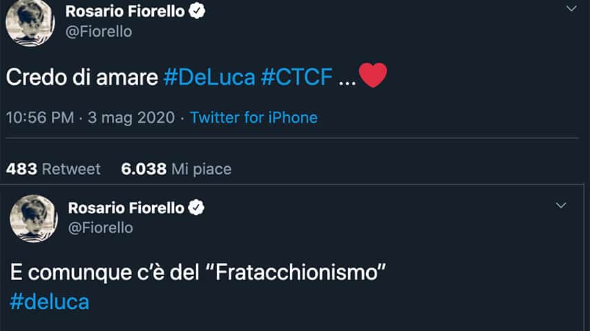 Tweet di Fiorello