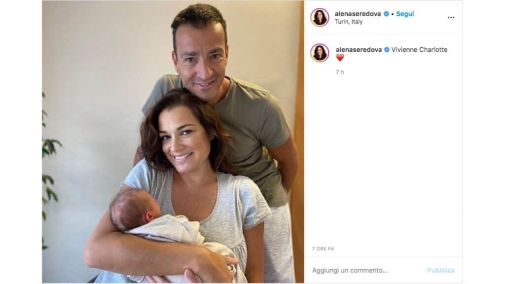 alena seredova e la figlia Vivienne col compagno e papà Alessandro Nasi