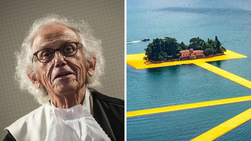 Christo, l'artista del floating Piers sul lago d'Iseo