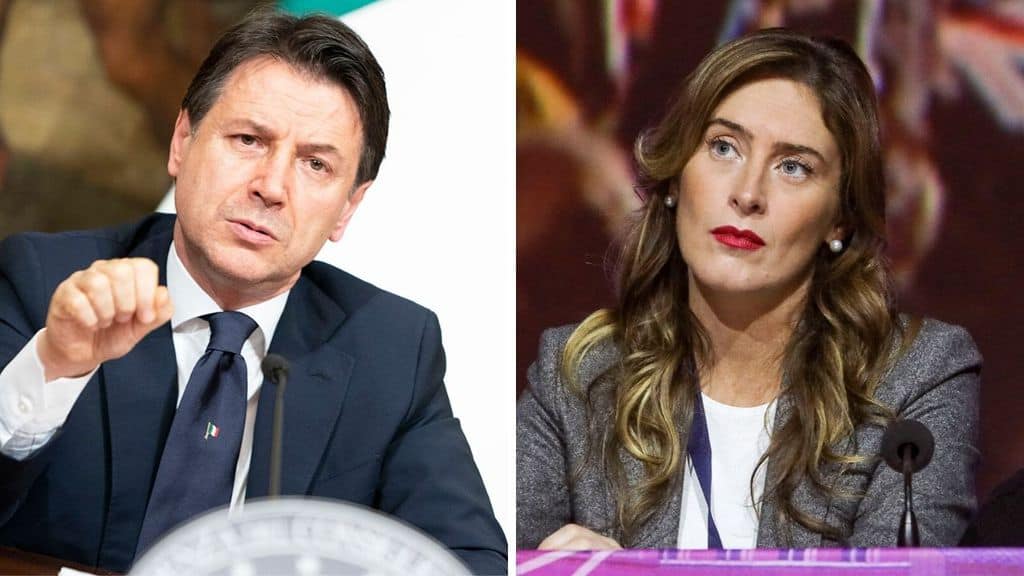 Giuseppe Conte e Maria Elena Boschi