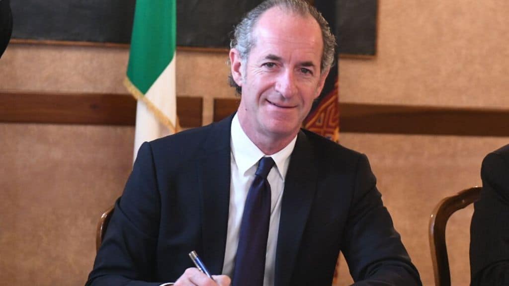 Il Governatore Luca Zaia