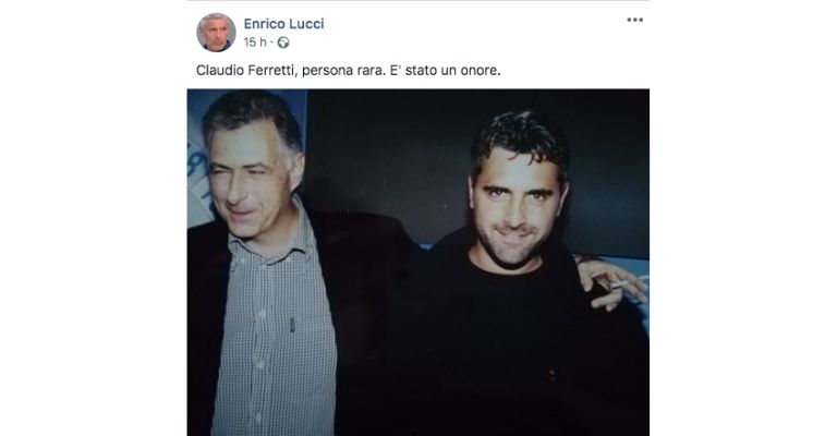 Il post di Enrico Lucci su Claudio Ferretti