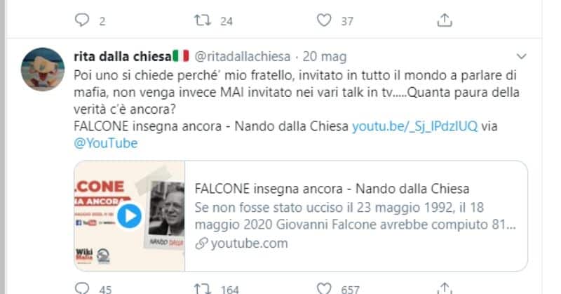 tweet di rita dalla chiesa