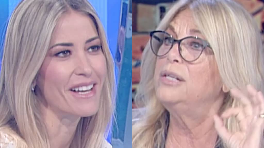 Primo piano di Elena Santarelli e Rita Dalla Chiesa