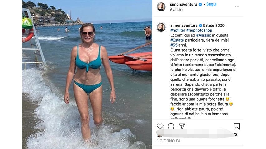 Post di Simona Ventura su Instagram