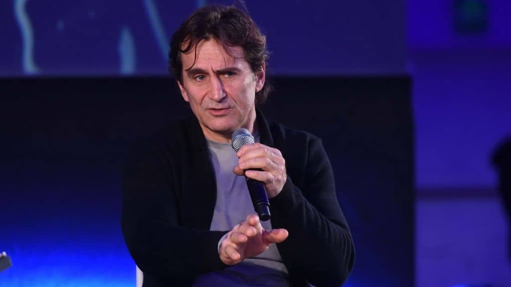 Alex Zanardi parla al pubblico