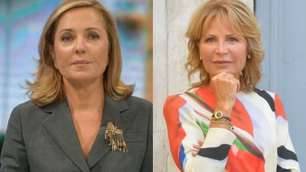 Primi piani di Barbara Palombelli e Lilli Gruber