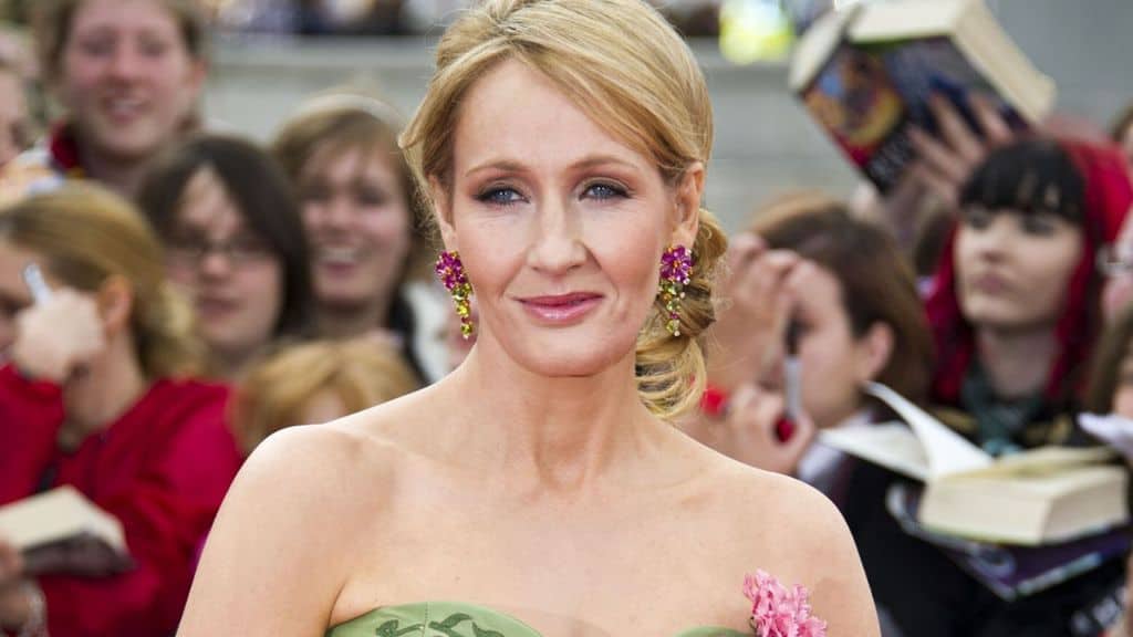 La scrittrice JK Rowling sul red carpet