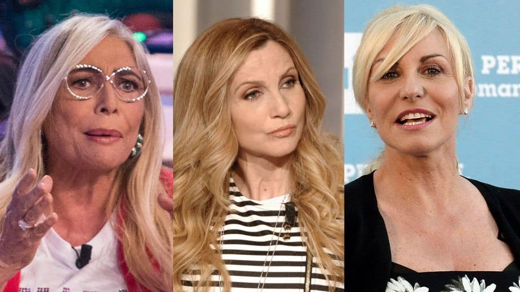 mara venier, lorella cuccarini, antonella clerici in primo piano