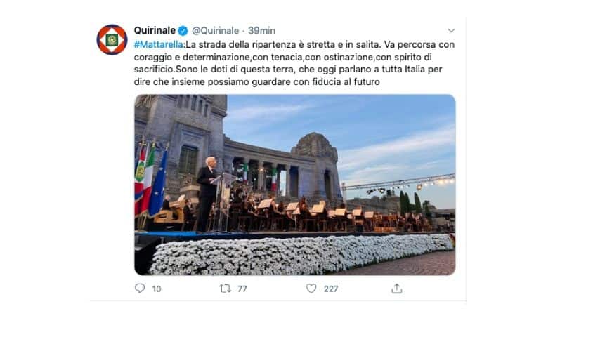 Mattarella a Bergamo