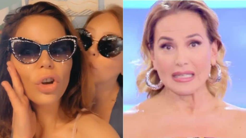 Primi piani di Ornella Muti, Naike Rivelli e Barbara D'Urso