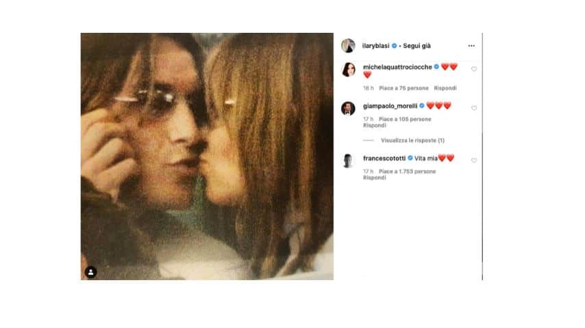 Il post di Ilary Blasi su Instagram