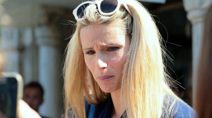 Michelle Hunziker in lacrime