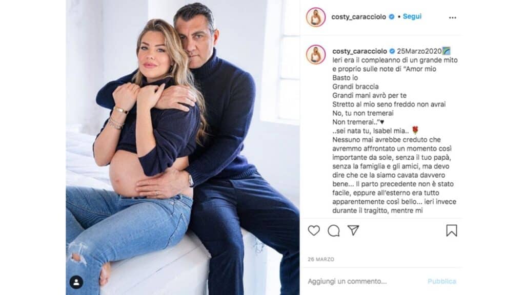 Costanza Caracciolo e Christian Vieri