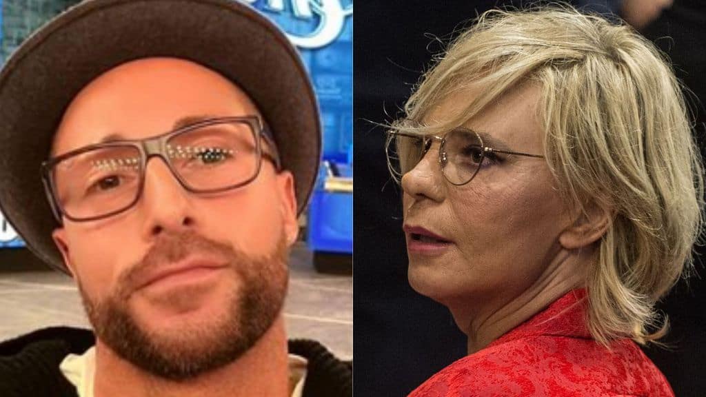 ivan cottini e maria de filippi in primo piano