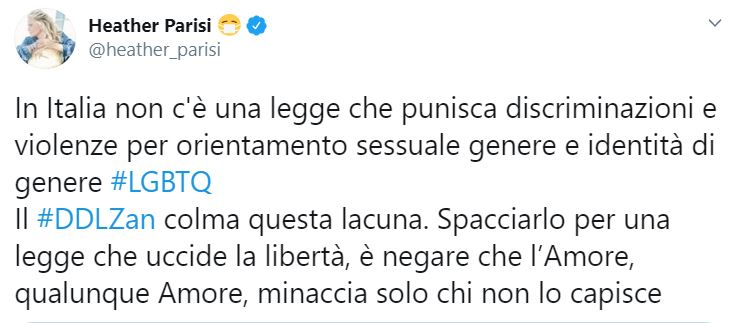 Il messaggio di Lorella Cuccarini