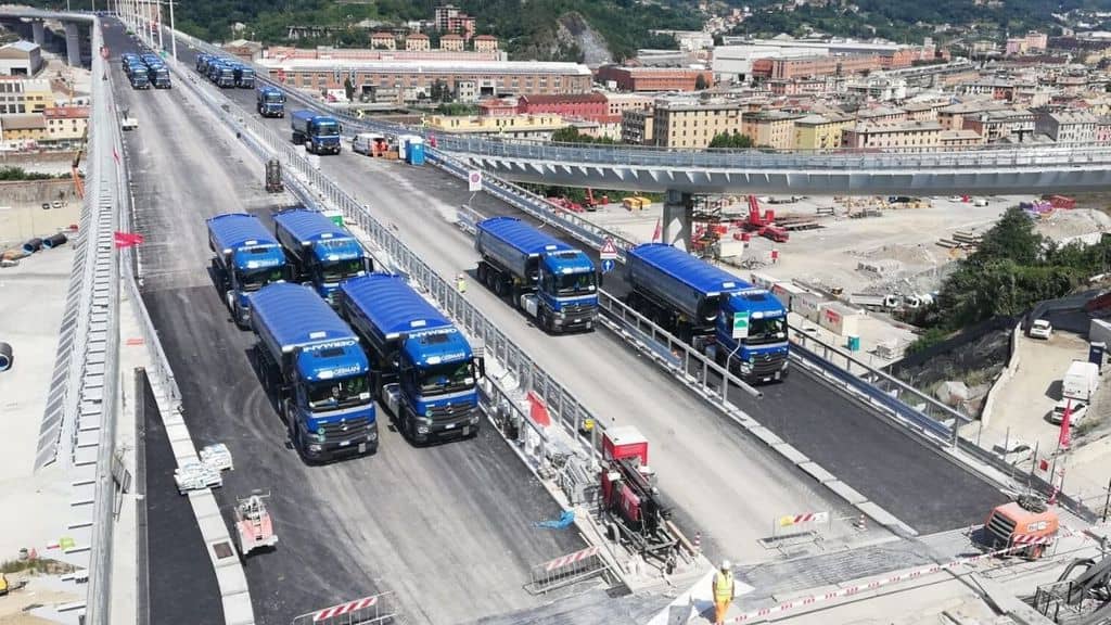 L'ex Ponte Morandi di Genova