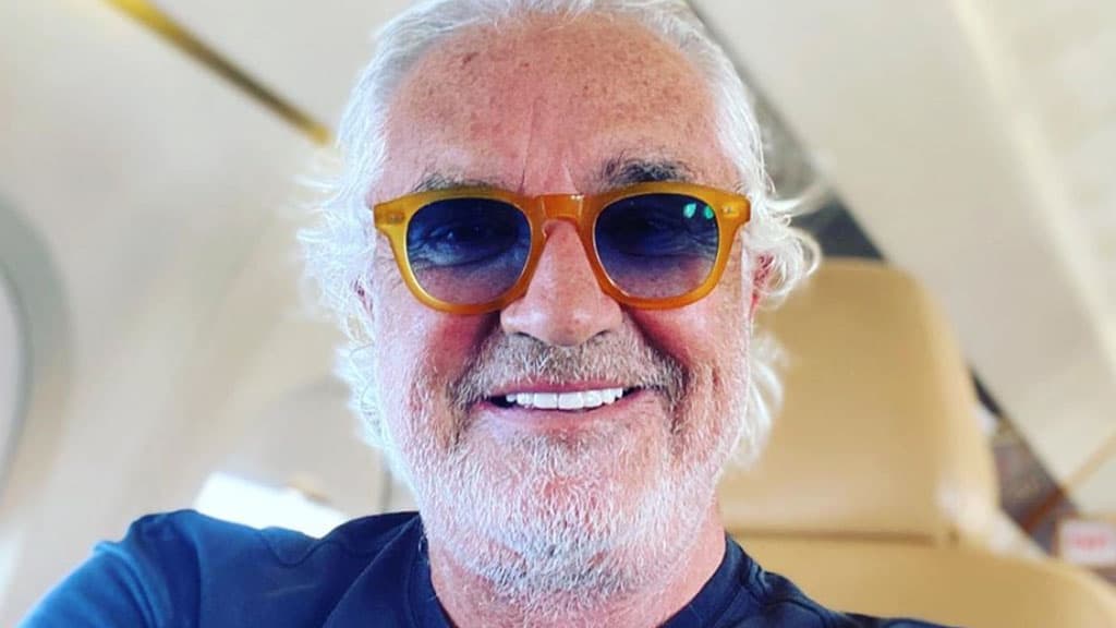 Primo piano di Flavio Briatore