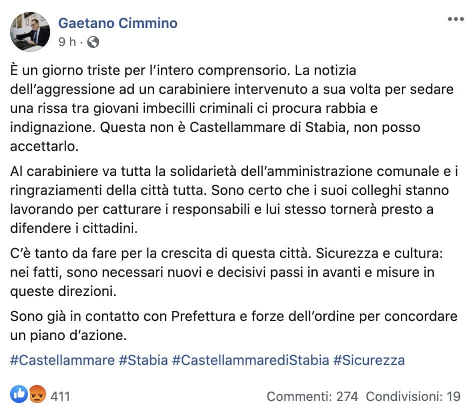 Il post di Gaetano Cimmino