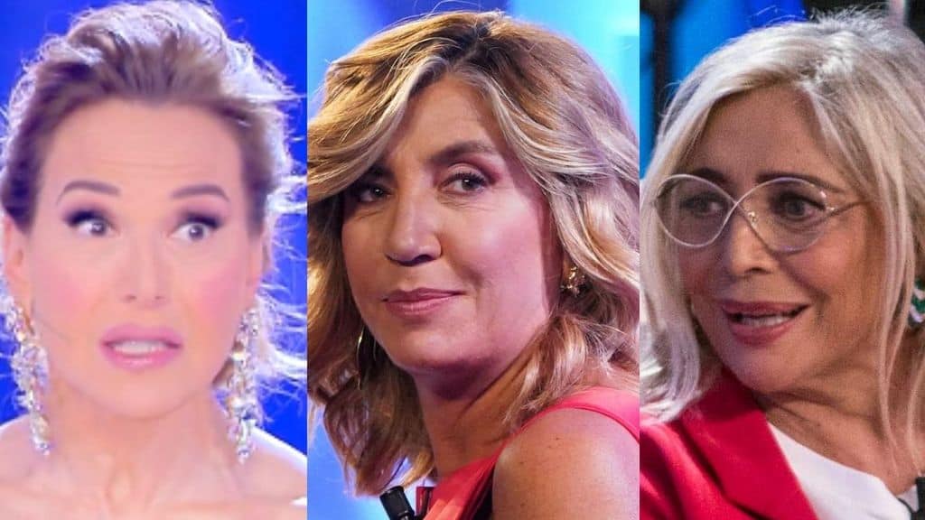 Barbara d'Urso, Myrta Merlino e Mara Venier in primo piano