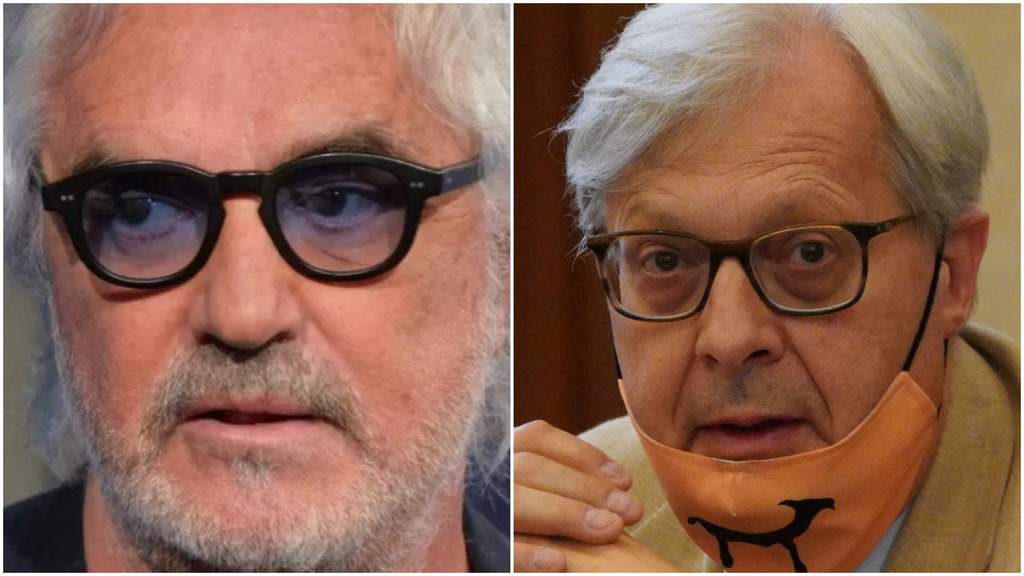 Flavio Briatore e Vittorio Sgarbi