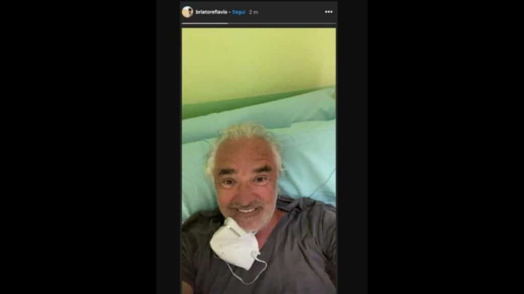 flavio briatore nel letto d'ospedale