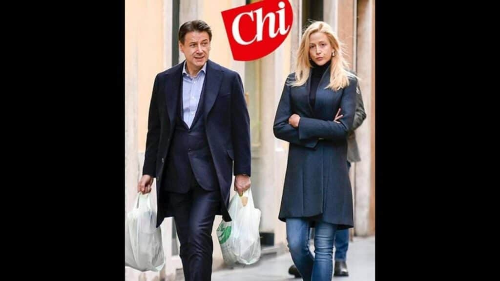 Giuseppe Conte e Olivia Paladino