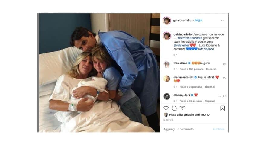 terzo figlio per Simone Inzaghi, la foto di famiglia