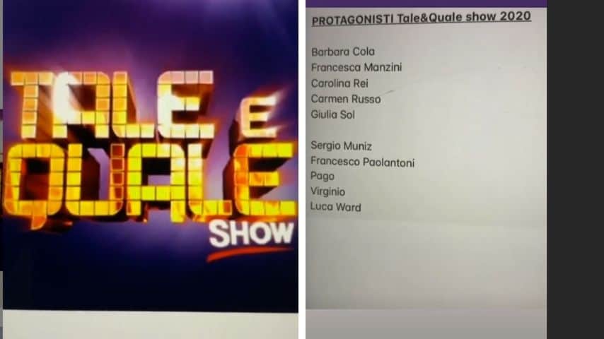 Tale e Quale show, l'annuncio del cast