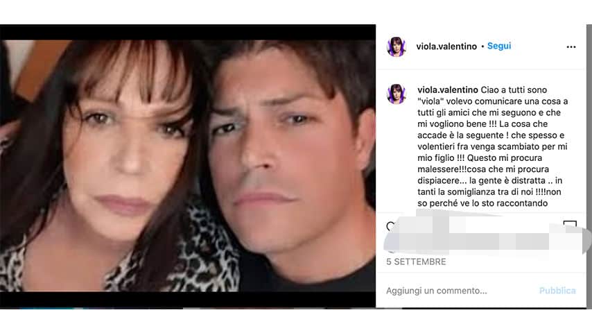 Post di Viola Valentino su Instagram 