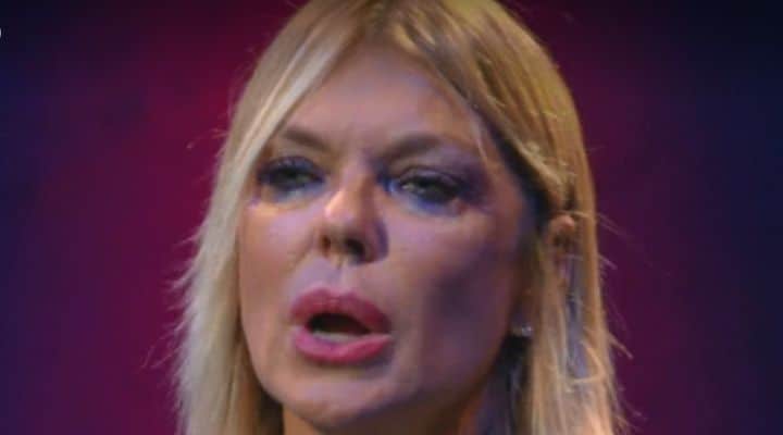 Matilde Brandi in lacrime al GF Vip