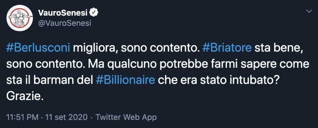 Il tweet di Vauro