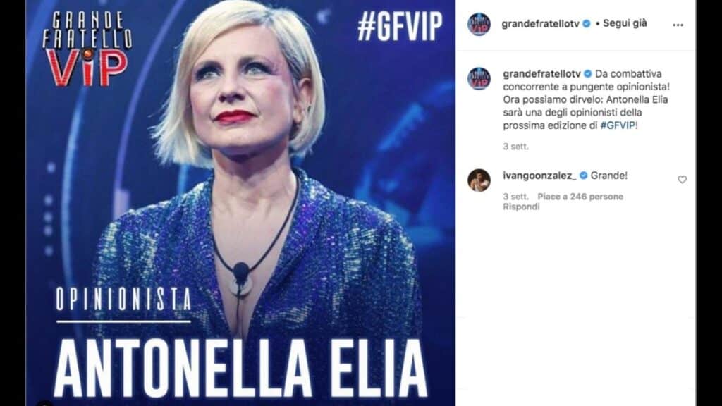 Antonella elia al grande fratello vip