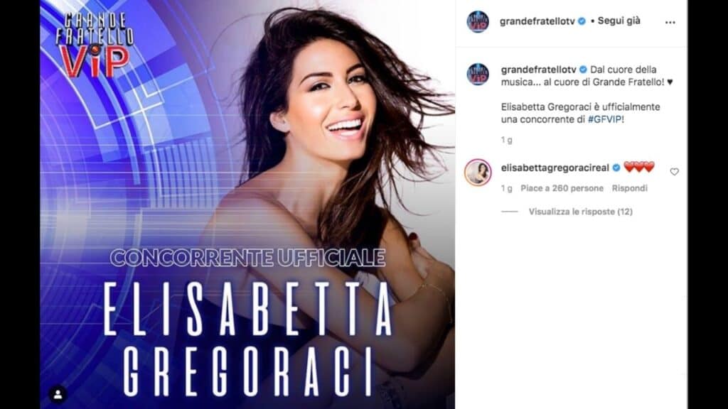 Elisabetta Gregoraci al grande Fratello Vip