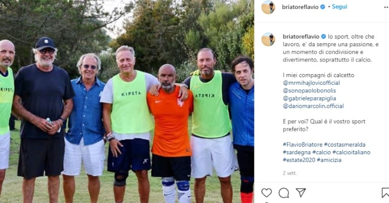 foto di flavio briatore insieme a paolo bonolis