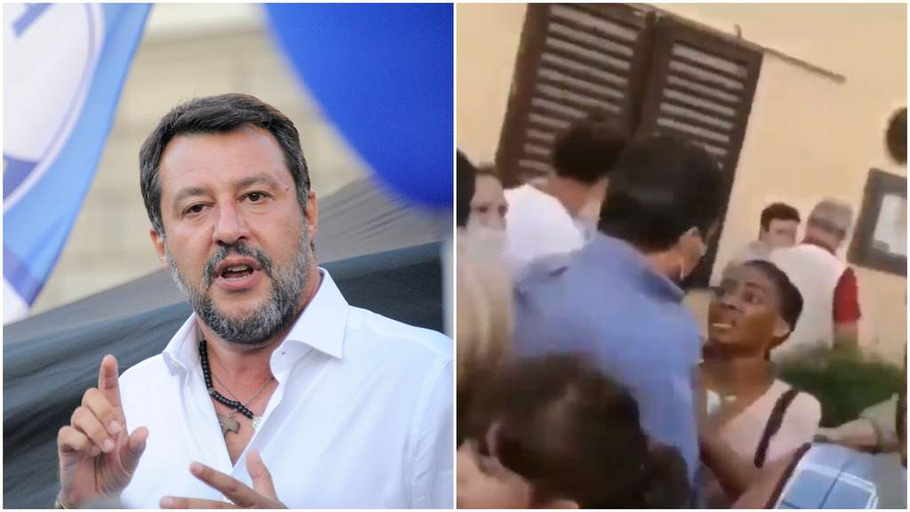 Matteo Salvini aggredito in strada: il video