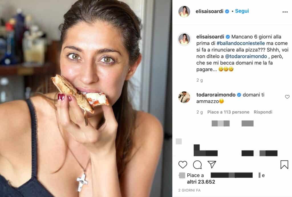 Il post Instagram di Elisa Isoardi