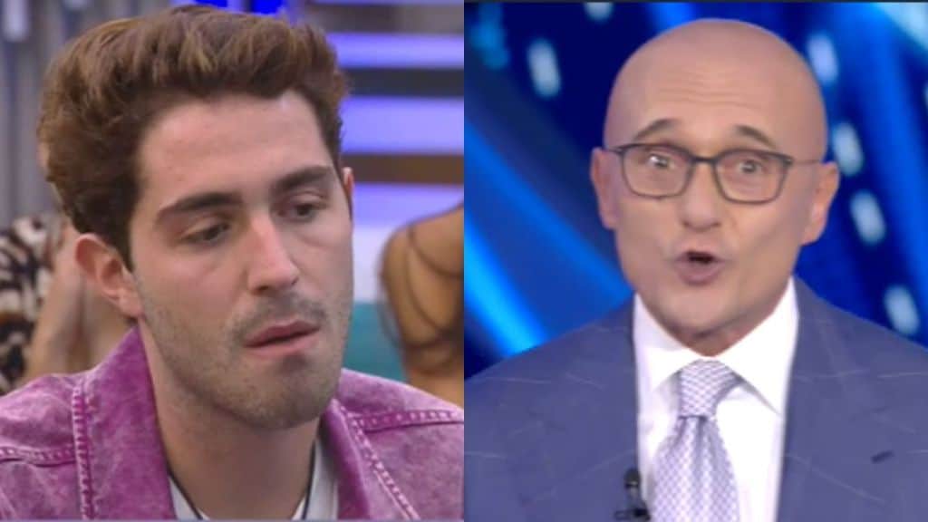 Tommaso Zorzi e Alfonso Signorini al GF Vip